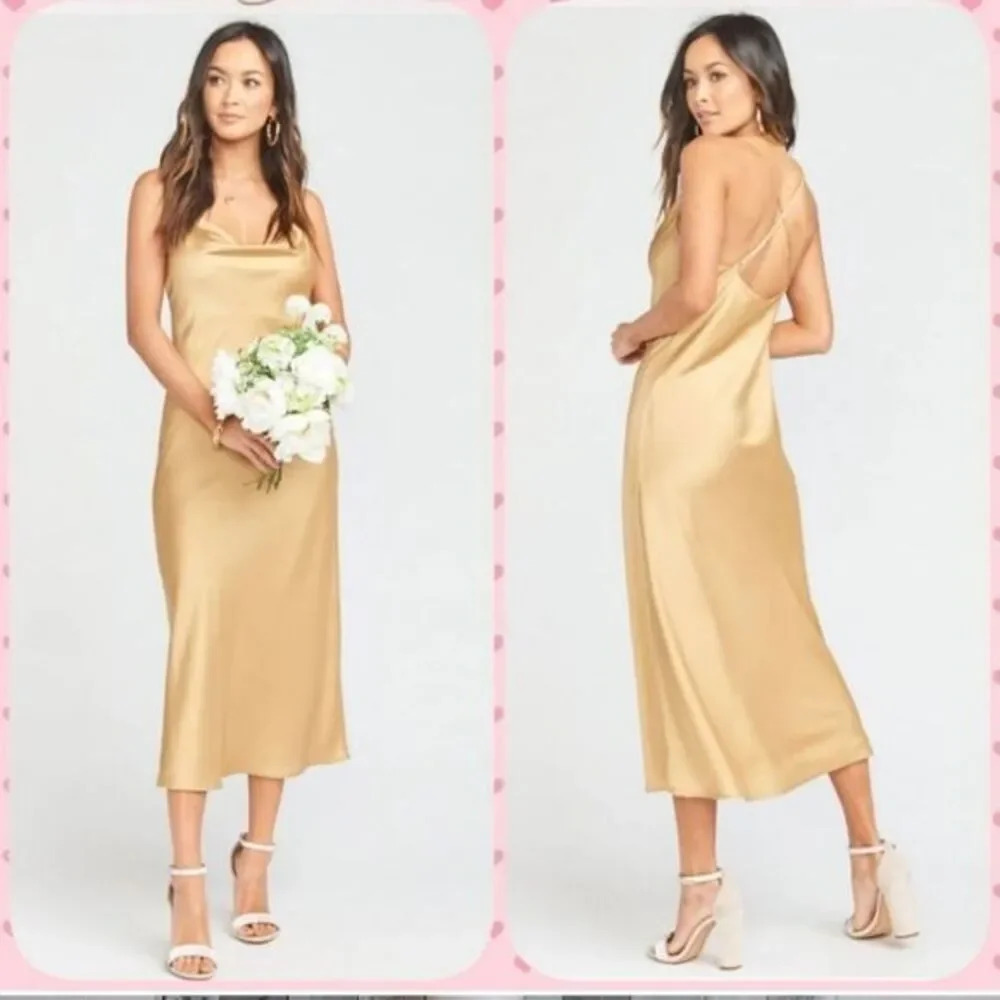 NWOT Show Me Your MuMu Verona Cowl Neck Midi Dress